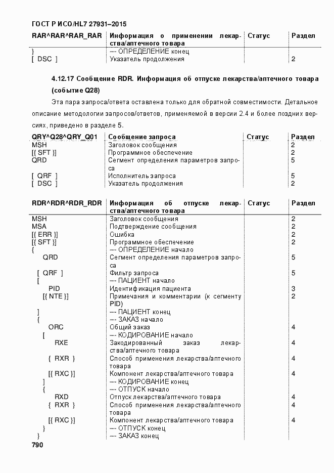Страница 796 ГОСТ Р ИСО/HL7 27931-2015