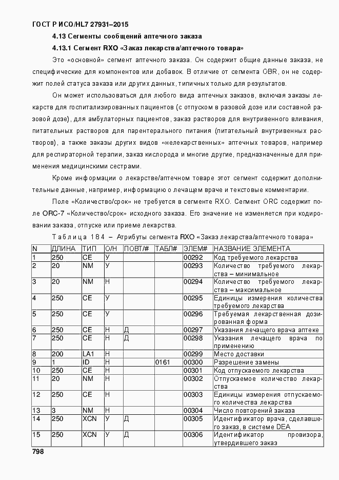 Страница 804 ГОСТ Р ИСО/HL7 27931-2015
