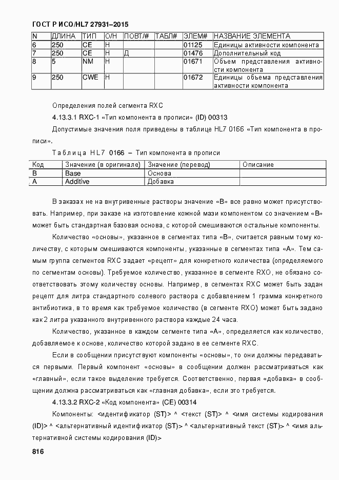 Страница 822 ГОСТ Р ИСО/HL7 27931-2015
