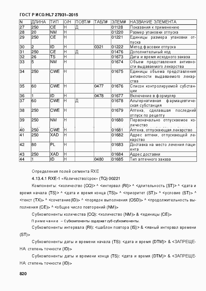 Страница 826 ГОСТ Р ИСО/HL7 27931-2015