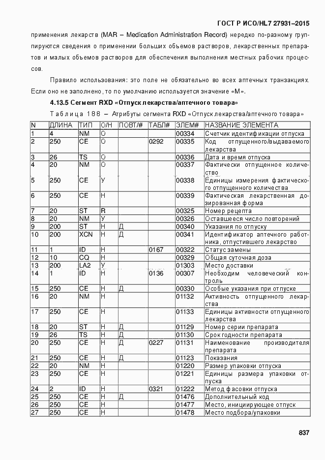 Страница 843 ГОСТ Р ИСО/HL7 27931-2015