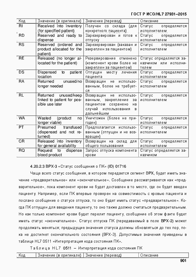 Страница 907 ГОСТ Р ИСО/HL7 27931-2015