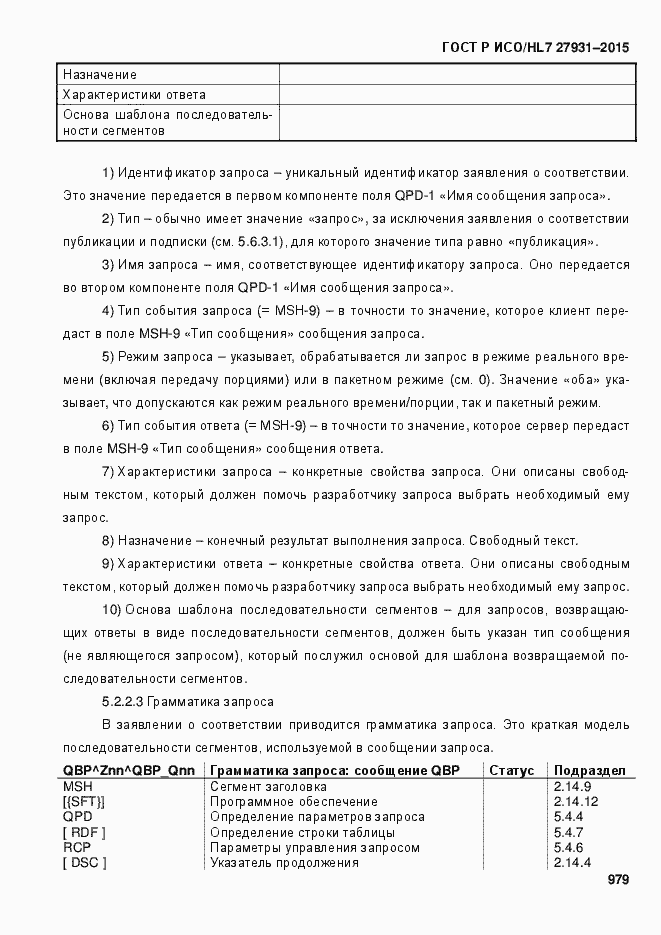Страница 985 ГОСТ Р ИСО/HL7 27931-2015