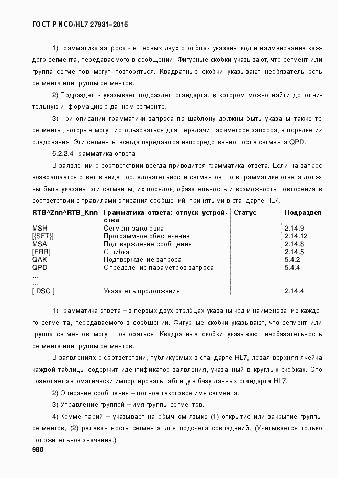 Страница 986 ГОСТ Р ИСО/HL7 27931-2015