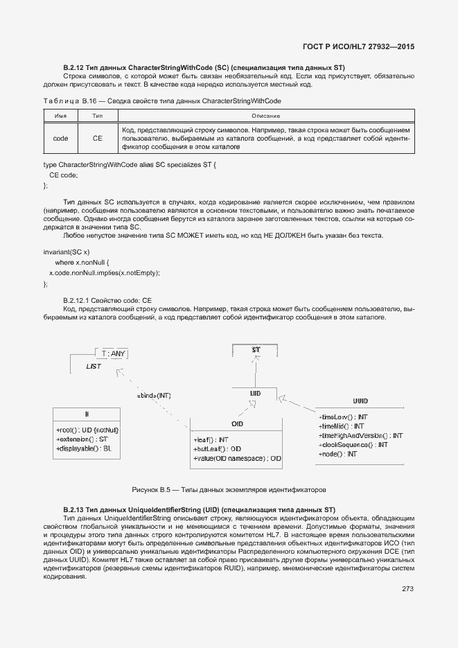 Страница 276 ГОСТ Р ИСО/HL7 27932-2015