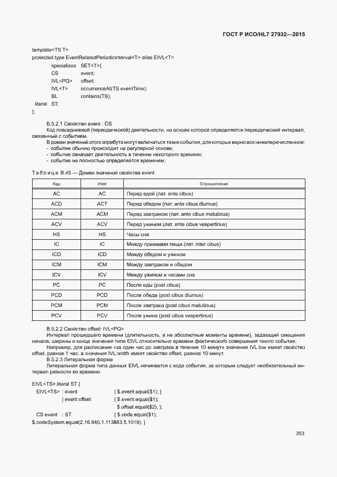 Страница 356 ГОСТ Р ИСО/HL7 27932-2015