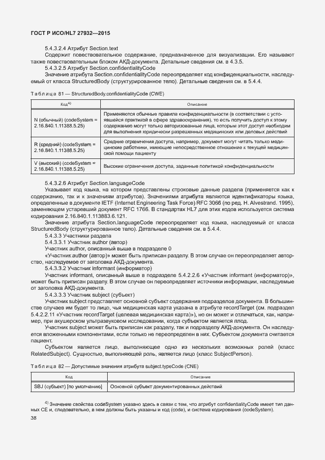 Страница 41 ГОСТ Р ИСО/HL7 27932-2015