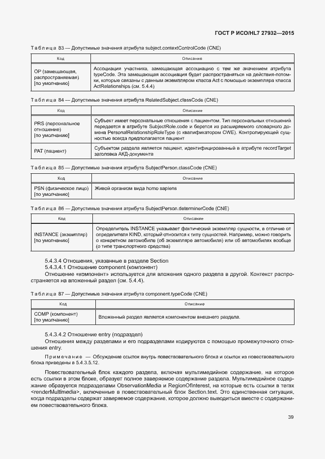 Страница 42 ГОСТ Р ИСО/HL7 27932-2015