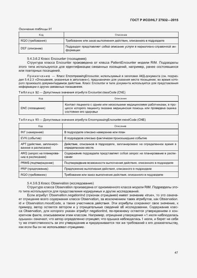 Страница 50 ГОСТ Р ИСО/HL7 27932-2015