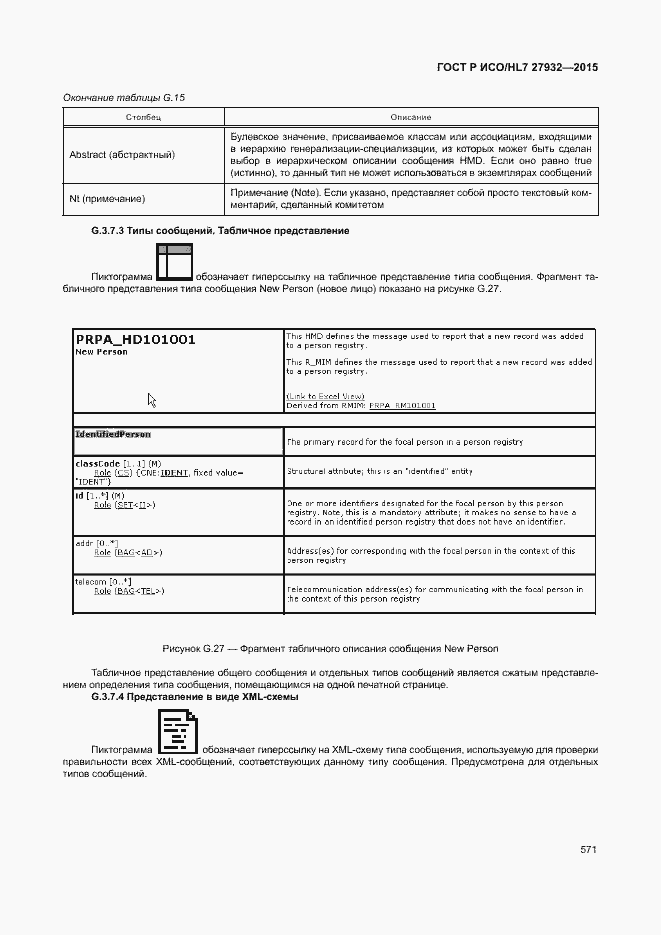Страница 574 ГОСТ Р ИСО/HL7 27932-2015