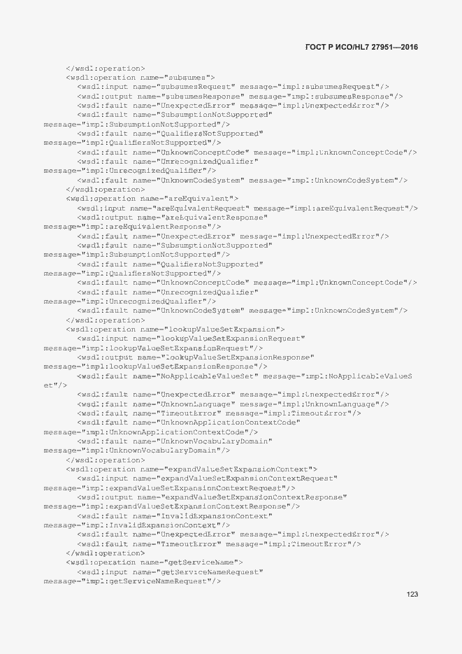 Страница 127 ГОСТ Р ИСО/HL7 27951-2016