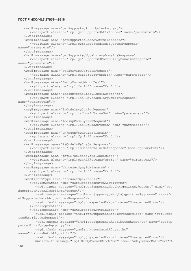 Страница 144 ГОСТ Р ИСО/HL7 27951-2016