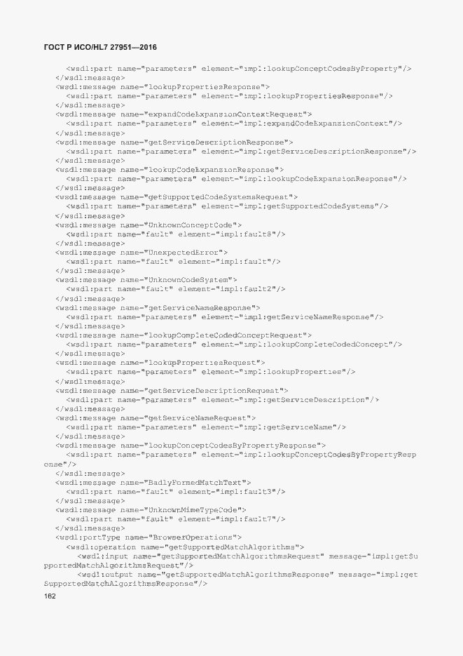 Страница 166 ГОСТ Р ИСО/HL7 27951-2016