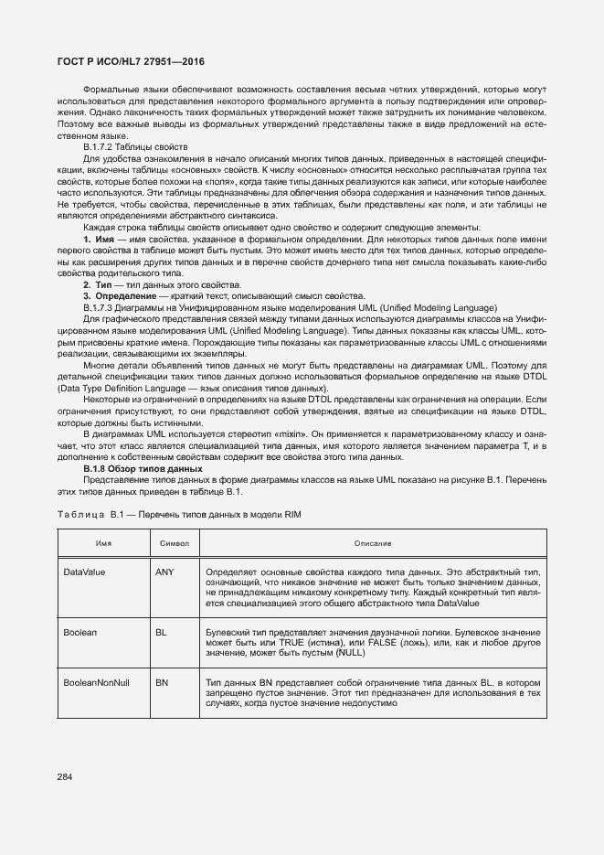 Страница 288 ГОСТ Р ИСО/HL7 27951-2016