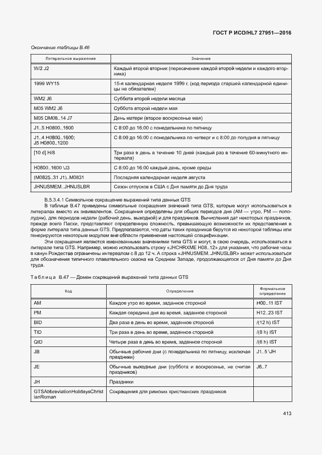 Страница 416 ГОСТ Р ИСО/HL7 27951-2016