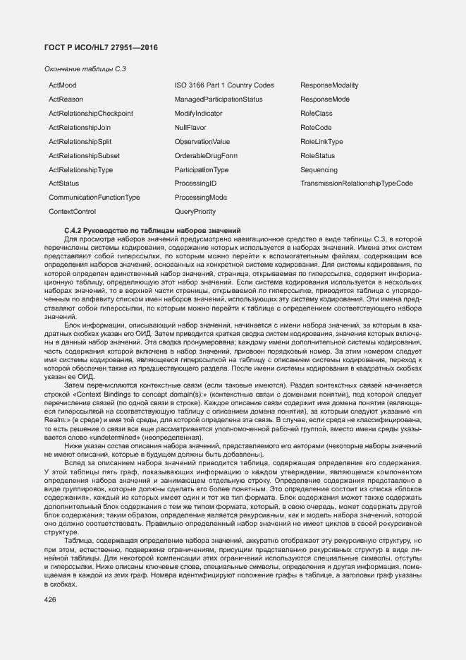 Страница 429 ГОСТ Р ИСО/HL7 27951-2016