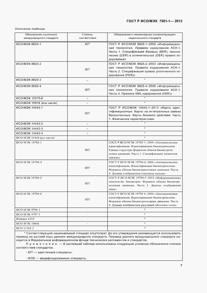 Страница 9 ГОСТ Р ИСО/МЭК 7501-1-2013