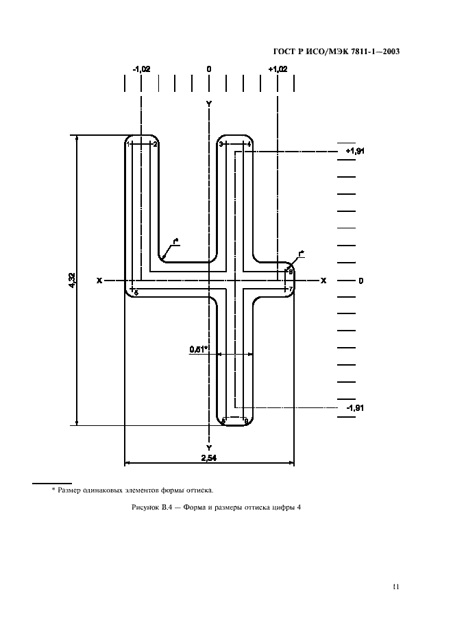 Страница 14 ГОСТ Р ИСО/МЭК 7811-1-2003