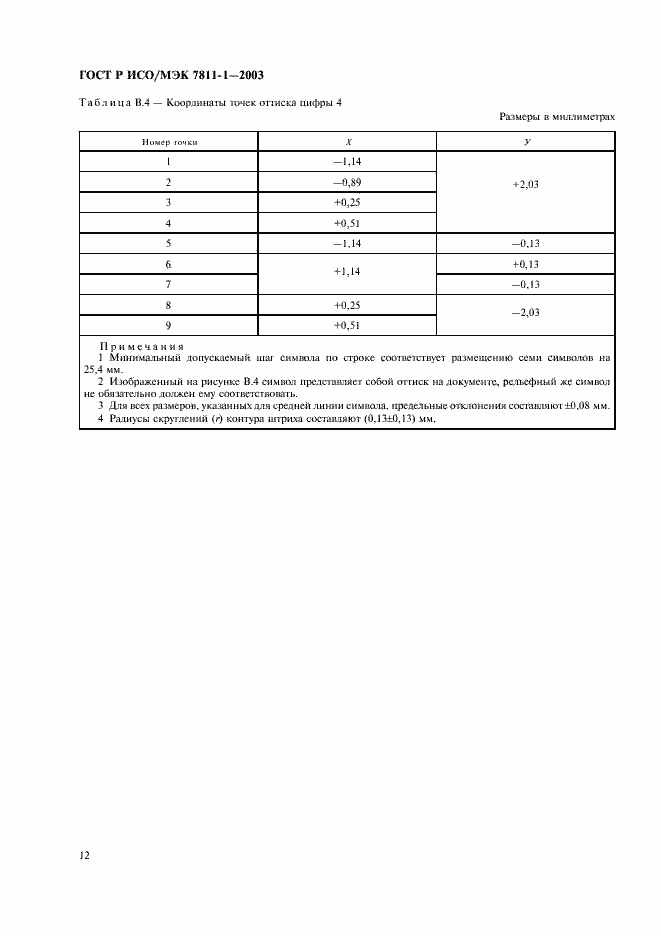 Страница 15 ГОСТ Р ИСО/МЭК 7811-1-2003