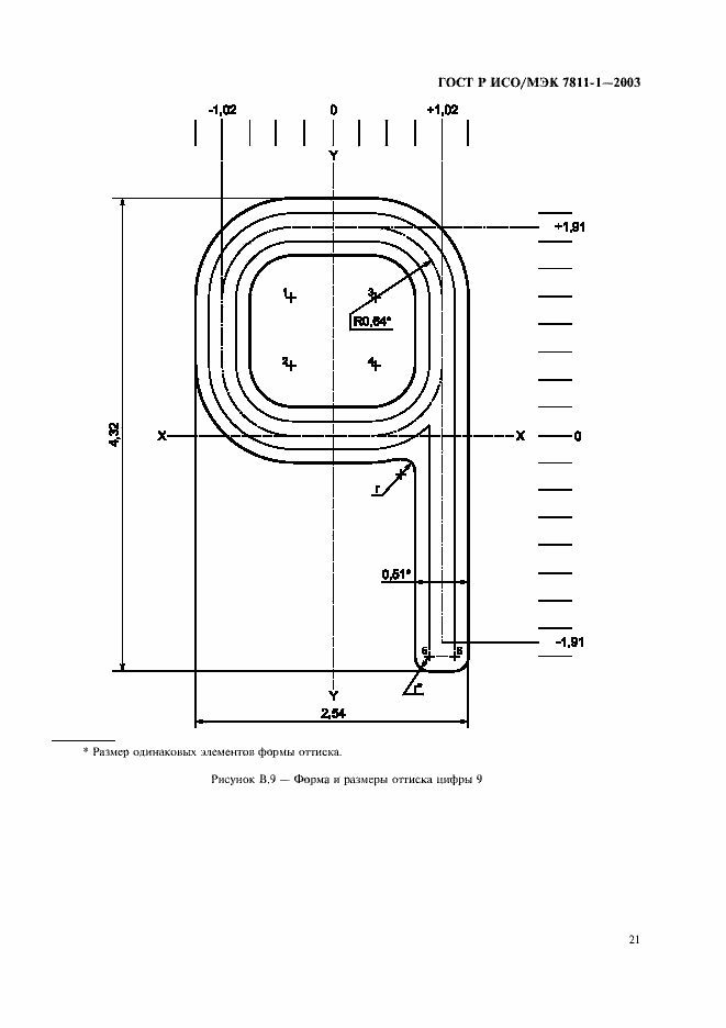Страница 24 ГОСТ Р ИСО/МЭК 7811-1-2003