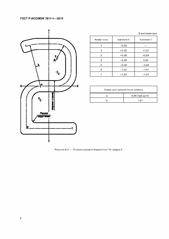 Страница 12 ГОСТ Р ИСО/МЭК 7811-1-2010