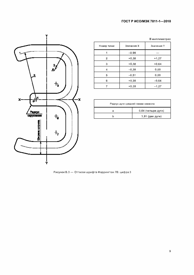 Страница 13 ГОСТ Р ИСО/МЭК 7811-1-2010
