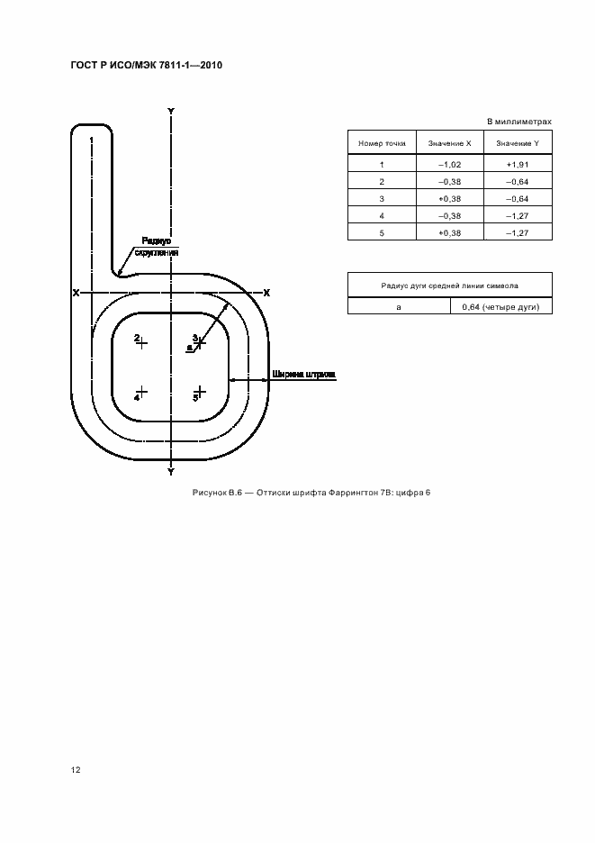 Страница 16 ГОСТ Р ИСО/МЭК 7811-1-2010