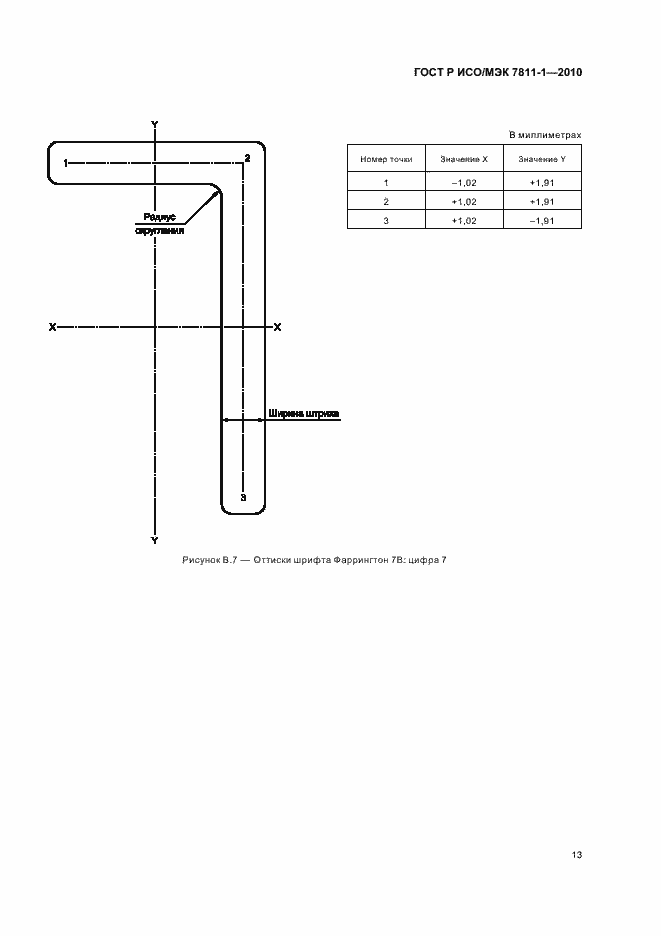 Страница 17 ГОСТ Р ИСО/МЭК 7811-1-2010
