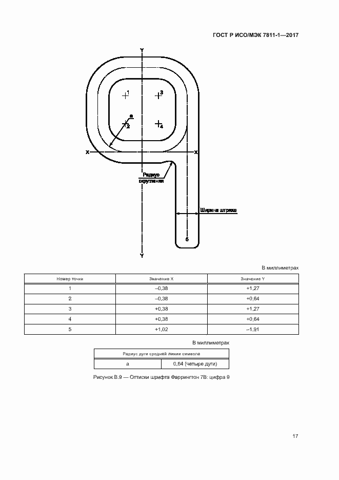 Страница 20 ГОСТ Р ИСО/МЭК 7811-1-2017