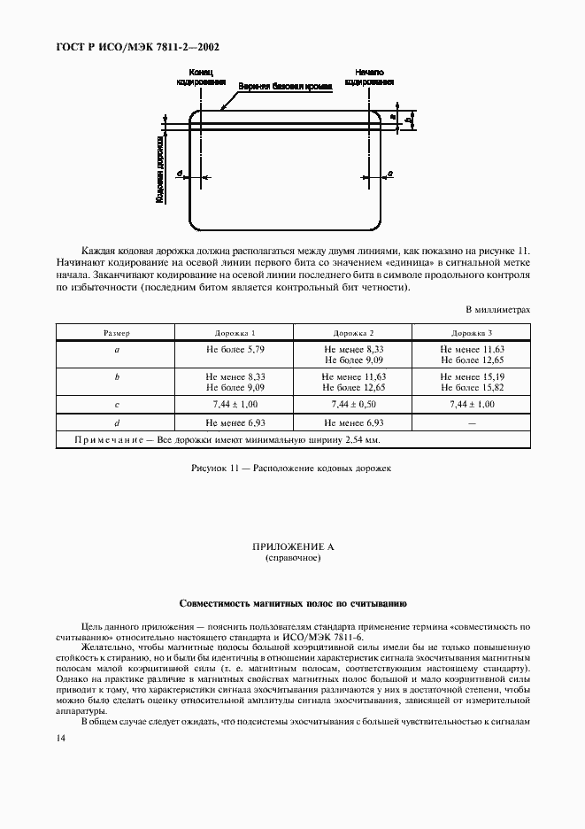 Страница 17 ГОСТ Р ИСО/МЭК 7811-2-2002