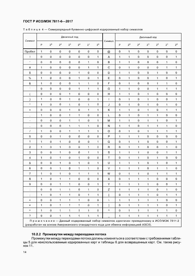 Страница 17 ГОСТ Р ИСО/МЭК 7811-6-2017