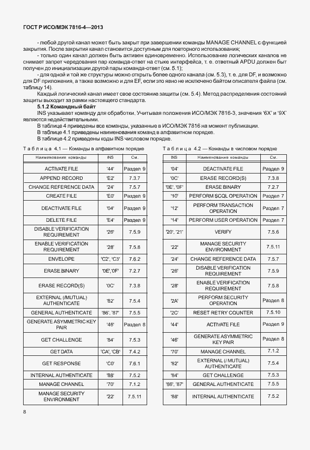 Страница 13 ГОСТ Р ИСО/МЭК 7816-4-2013