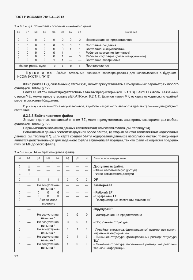Страница 27 ГОСТ Р ИСО/МЭК 7816-4-2013
