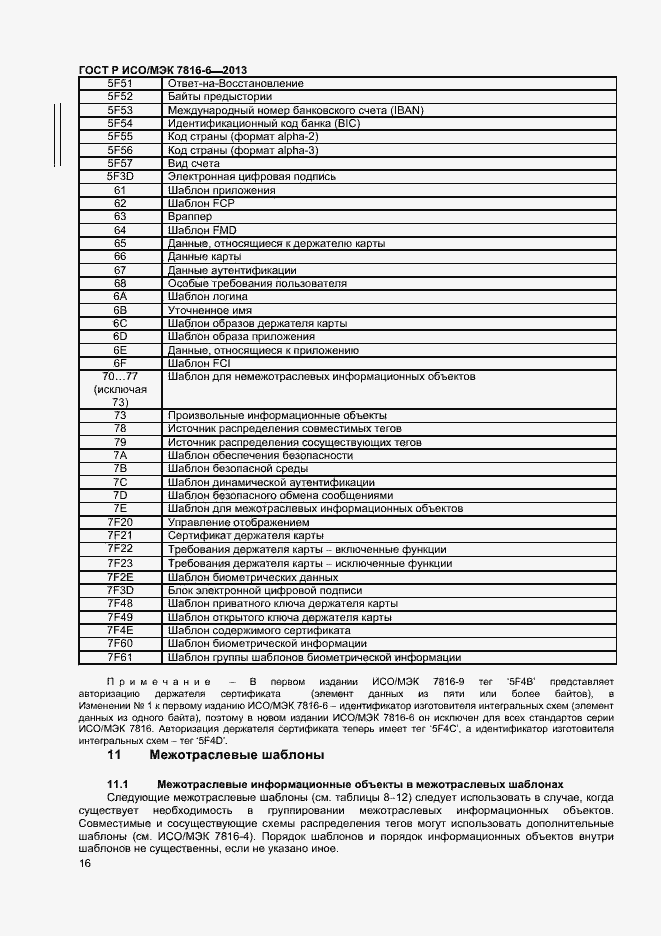 Страница 19 ГОСТ Р ИСО/МЭК 7816-6-2013