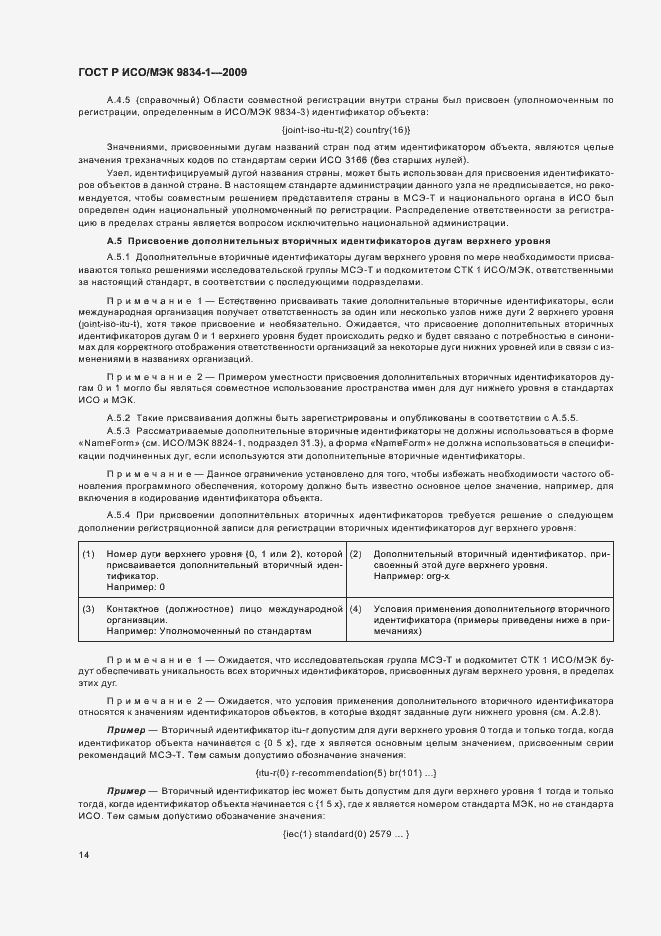 Страница 18 ГОСТ Р ИСО/МЭК 9834-1-2009