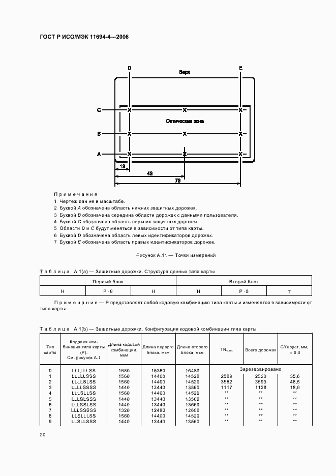 Страница 24 ГОСТ Р ИСО/МЭК 11694-4-2006