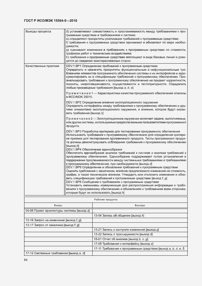 Страница 67 ГОСТ Р ИСО/МЭК 15504-5-2016