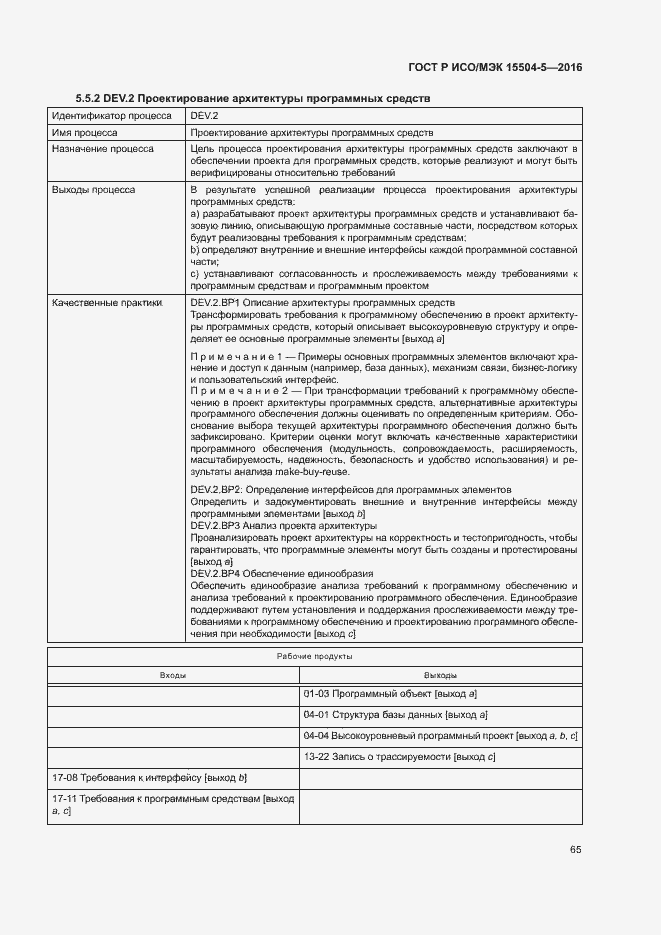 Страница 68 ГОСТ Р ИСО/МЭК 15504-5-2016