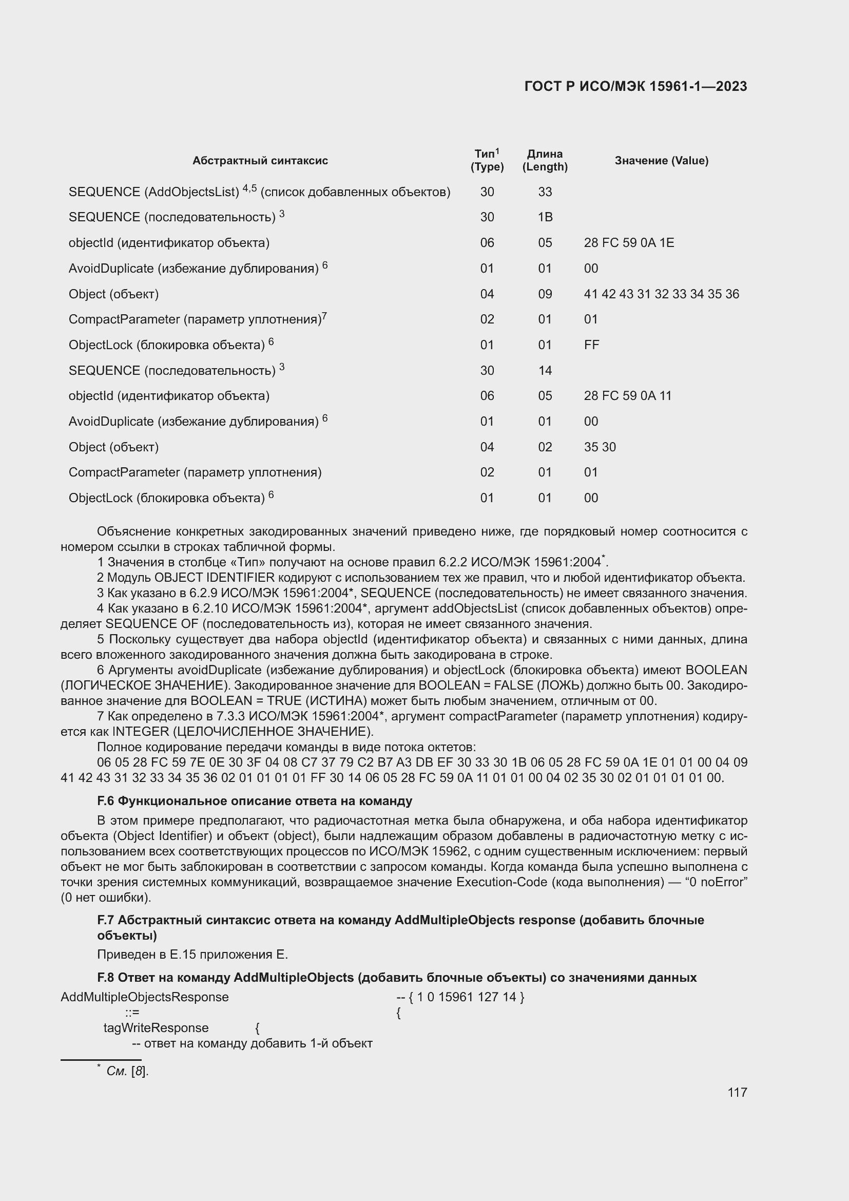 Страница 123 ГОСТ Р ИСО/МЭК 15961-1-2023