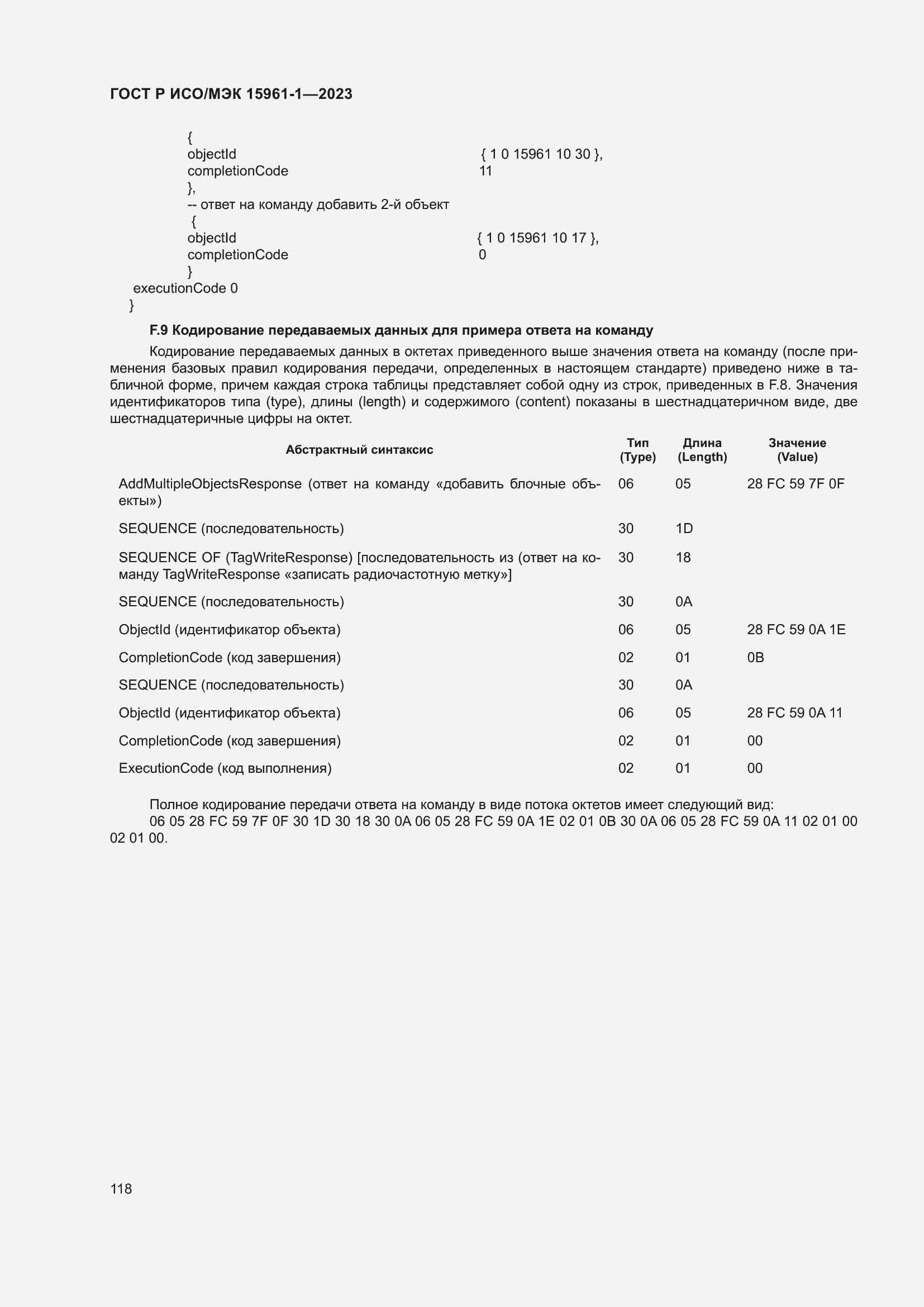 Страница 124 ГОСТ Р ИСО/МЭК 15961-1-2023