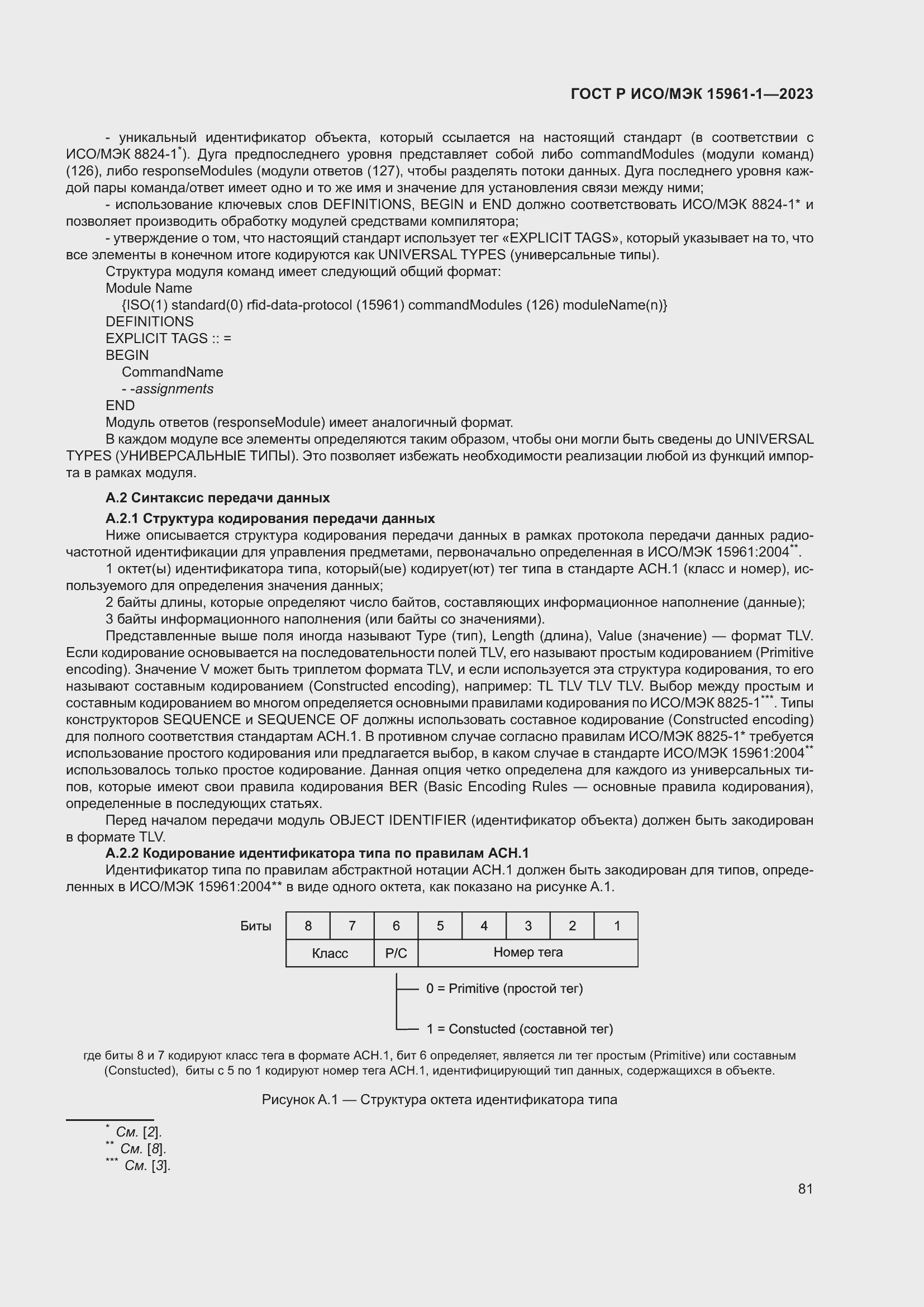 Страница 87 ГОСТ Р ИСО/МЭК 15961-1-2023