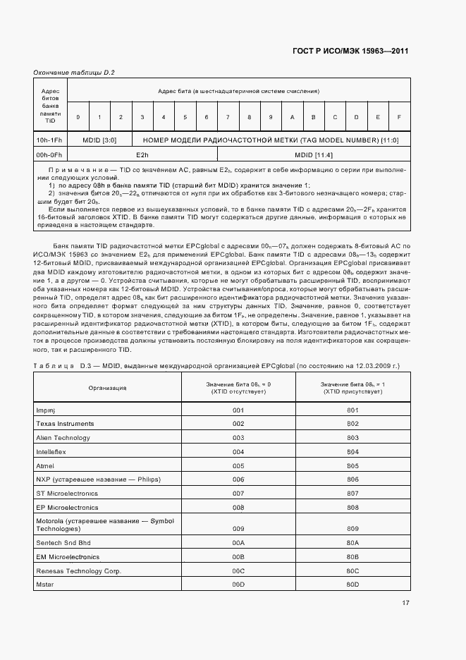 Страница 21 ГОСТ Р ИСО/МЭК 15963-2011