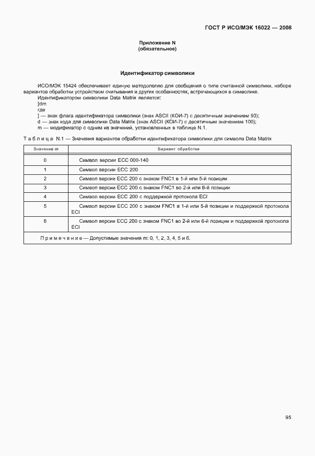 Страница 100 ГОСТ Р ИСО/МЭК 16022-2008