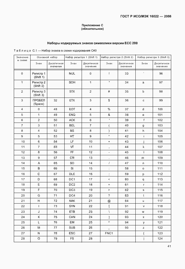 Страница 46 ГОСТ Р ИСО/МЭК 16022-2008