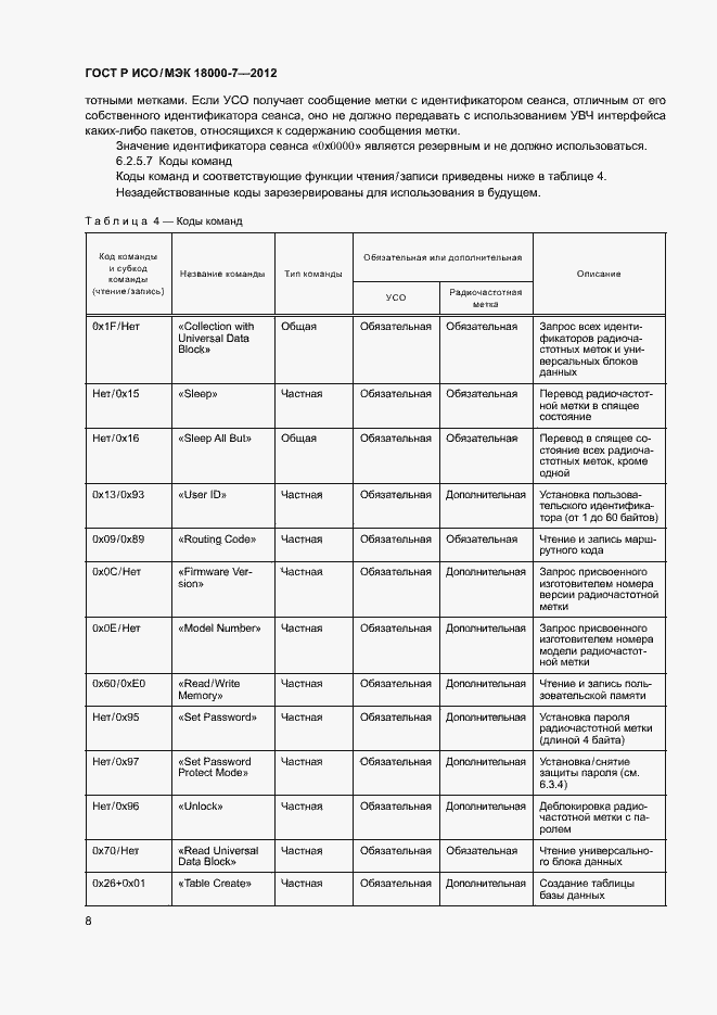 Страница 17 ГОСТ Р ИСО/МЭК 18000-7-2012
