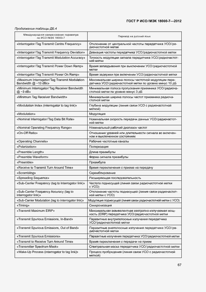 Страница 76 ГОСТ Р ИСО/МЭК 18000-7-2012