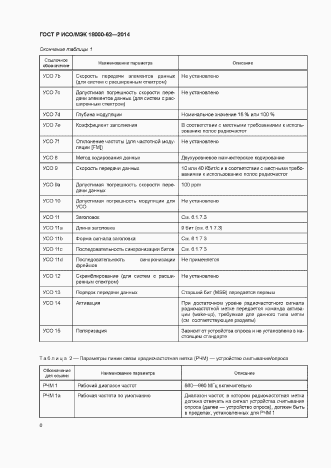 Страница 11 ГОСТ Р ИСО/МЭК 18000-62-2014