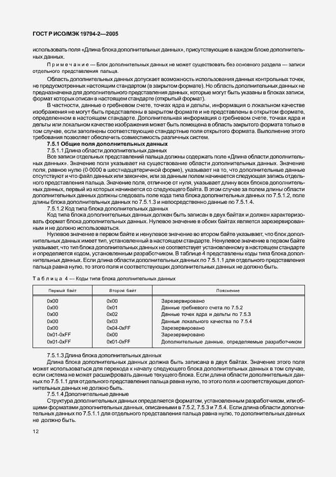 Страница 16 ГОСТ Р ИСО/МЭК 19794-2-2005