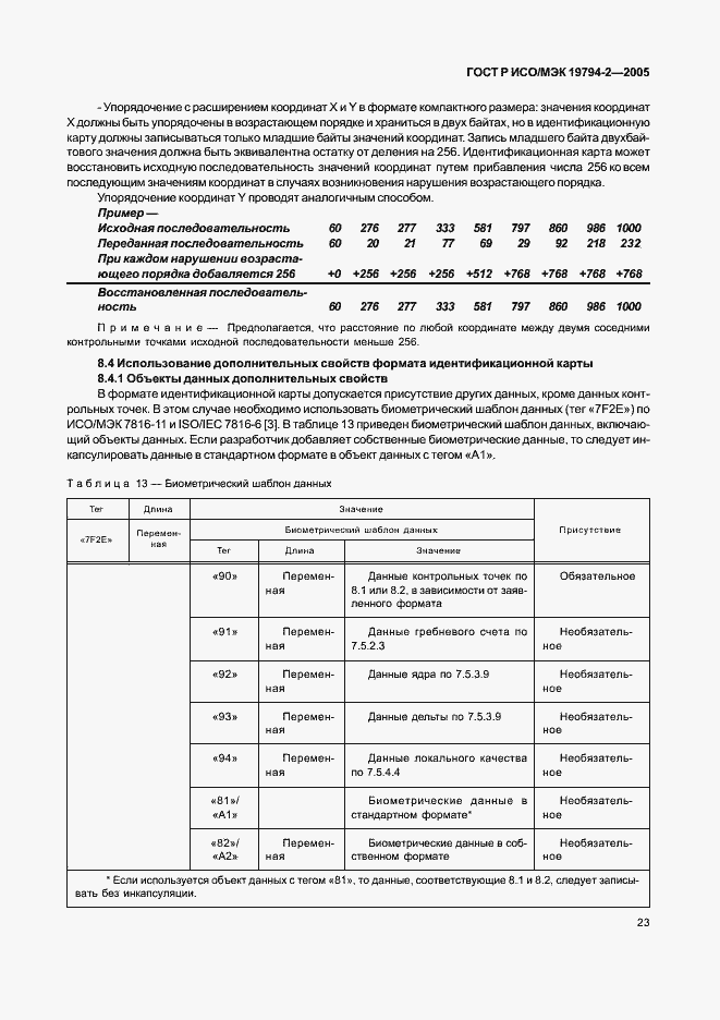 Страница 27 ГОСТ Р ИСО/МЭК 19794-2-2005