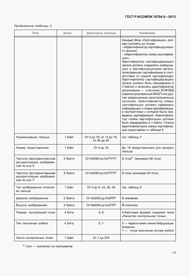 Страница 17 ГОСТ Р ИСО/МЭК 19794-2-2013